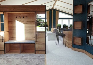Contemporary lodge with one spacious king-sized bed with en suite.