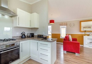 Luxury lodge ideal for a couples romantic break away with a double driveway.