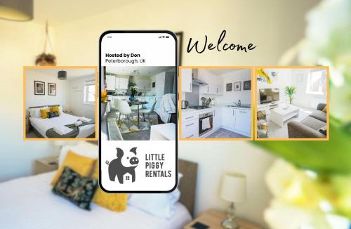 Peterborough Apartment | Central 2 Bedroom Flat with 2 Parking Spaces, Quiet and Modern Stay