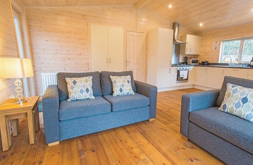 Saddleworth Ski Chalet | Contemporary secluded lodge with extra privacy and outdoor space.