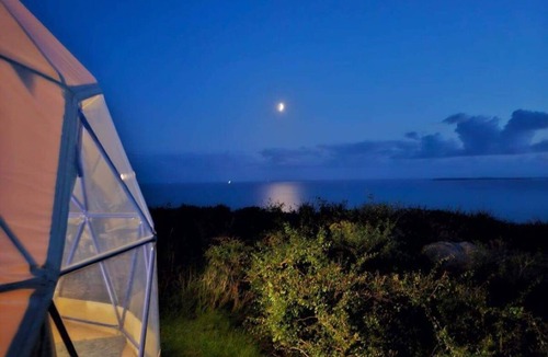 Llanybri Cabin | Geodesic Dome with Sea Views