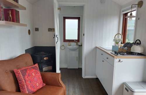 Guisborough Cabin | The Old Library Shepherd's Hut with Hot Tub, on the edge of the North York Moors