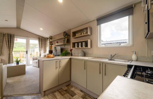 Fence Cabin | Wiswell View Lodge: Pendle View Holiday Park