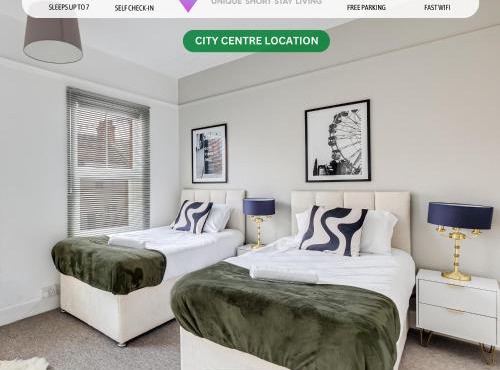 Beautiful House Sleeps 7 City Centre Free Parking Virgin TV Fast Wifi Yoko Property