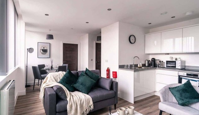 Chic 1BR Flat at Alexandra Rise, Manchester