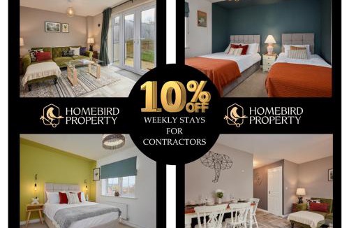 Leeds House | 4 Bedroom House By Homebird Property Management Short Lets & Serviced Accommodation Leeds with Parking, Garden & Patio Area
